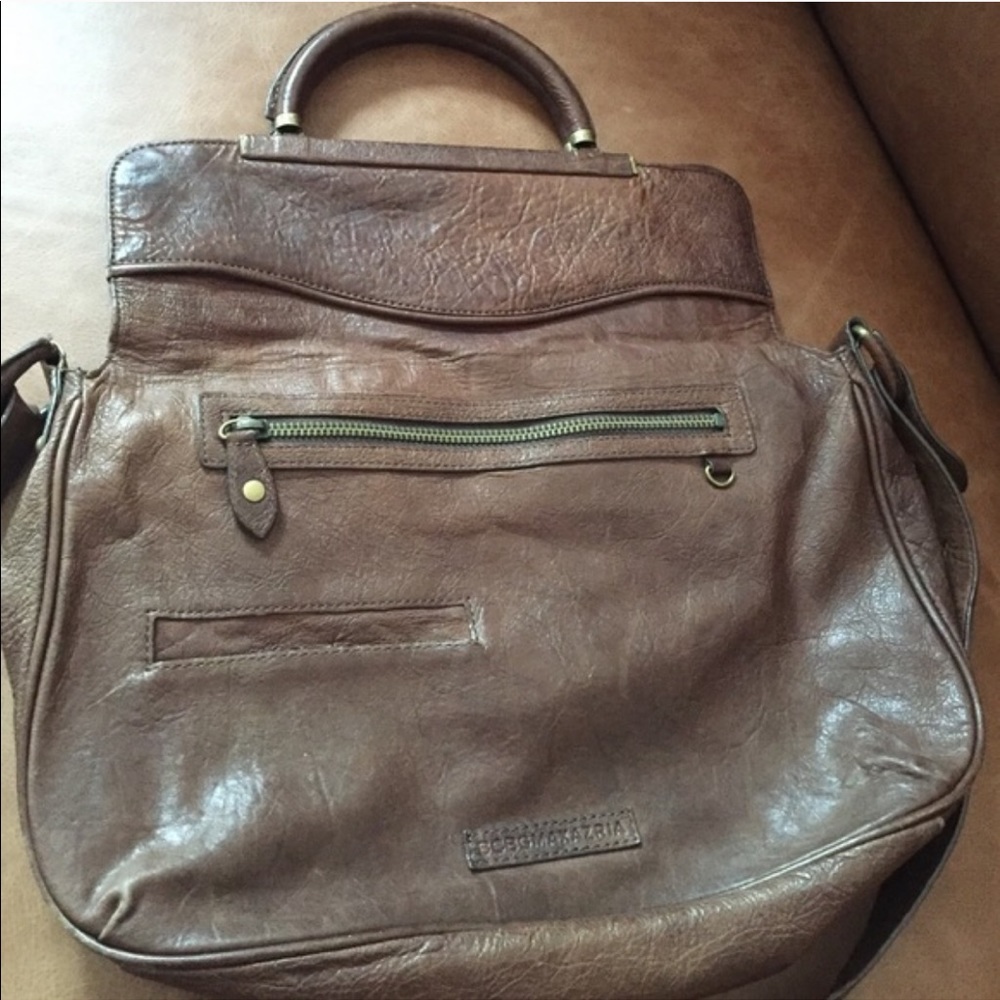 BCBG Maxazria Foldover Leather vintage style bag - Picture 4 of 8